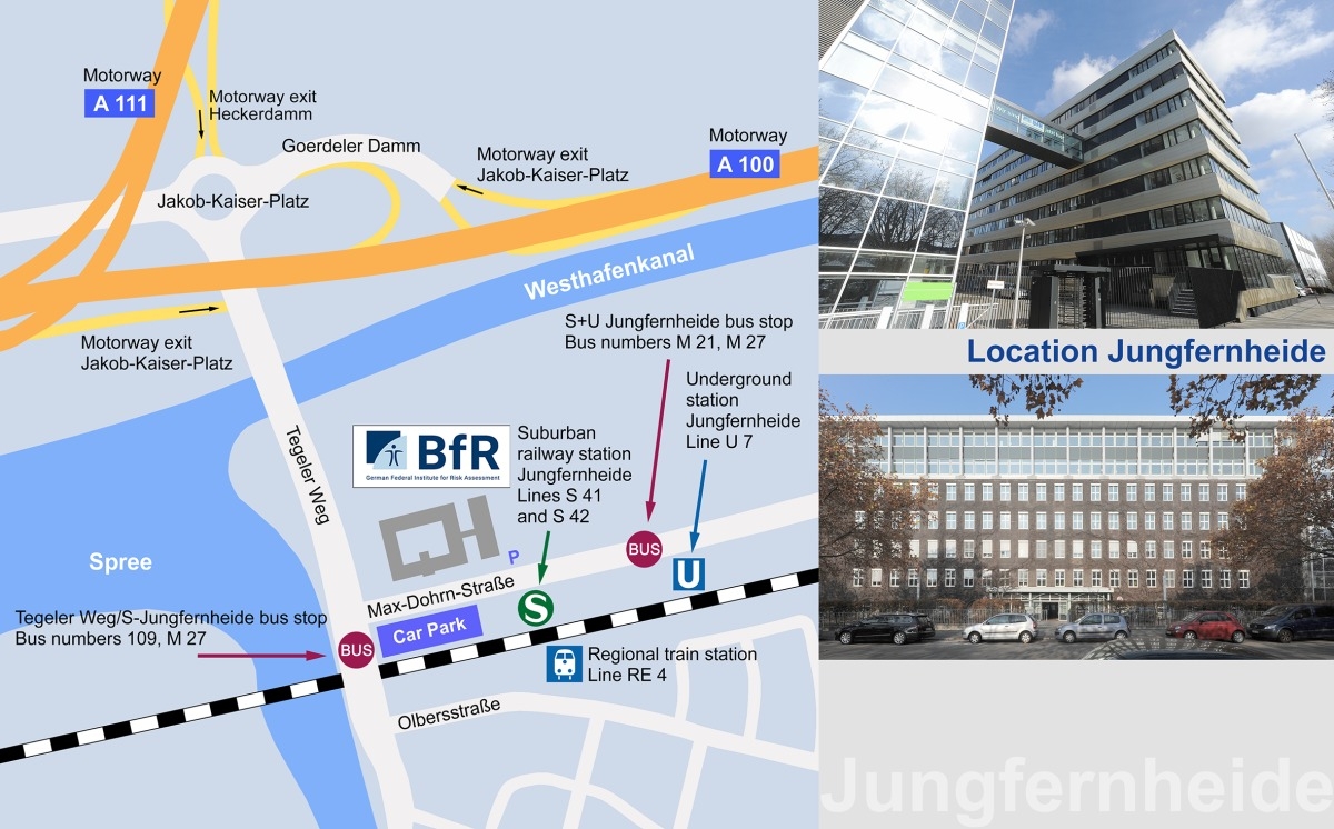 Directions BfR Jungfernheide